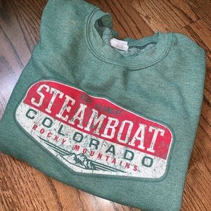 Extra cozy Steamboat Springs Colorado Vintage Crew